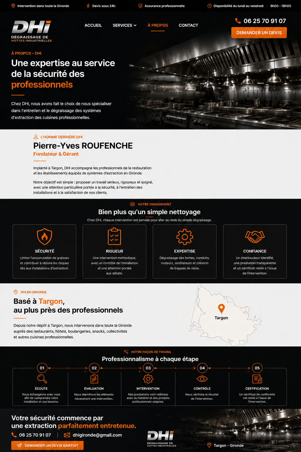 DHI – Dégraissage de Hottes Industrielles